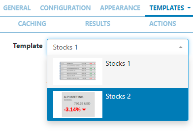 Preset Stocks Templates